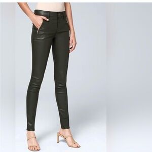 WHBM White House Black Market The Skinny Faux Leather 0P
